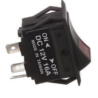 Seachoice Illuminated Rocker Switch, 3 Terminal, On/Off - 12421 - 50-12421F1