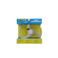 Seachoice 3 Spoke Stainless Steel Steering Wheel W/Turning Knob - 28611 - 50-28611F1