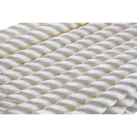 Seachoice 3-Strand Twisted Nylon Dock Line, White, 3/4