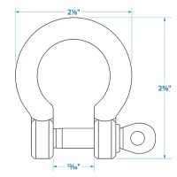 Seachoice Stainless Steel Anchor Shackle - 43181 - 50-43181F1