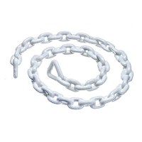 Seachoice White Pvc Coated Galvanized Anchor Lead Chain 3/16