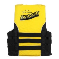 Seachoice Deluxe 4-Belt Ski Vest - Yellow/Black, Sm/Md -  - 50-86410F1