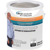 Dicor Rubber Roof Coating System-Part 2, White, Gal. - Rp-Crc-1 - 533-Rpcrc1F1