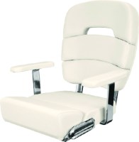 Deluxe Coastal Helm Chair W/Flip-Up Bolster - Hb10-20Owh-0000-0-0 - 236-Hb10200Whf1