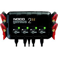 Noco Genius2X4 Multi-Bank Battery Charger & Maintainer, 8 Amps/4 Banks - Genius2X4 - 589-Genius2X4F1