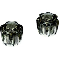 Dura Faucet Dfrks Faucet Knobs, Smoked, 1 Pr. - Df-Rks - 621-Dfrksf1