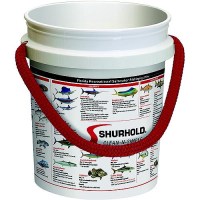Shurhold 2451Ffr Rope Handle Bucket, 5 Gal., White W/Florida Fishing Regulations Graphics - 2451-Ffr - 658-2451Ffrf1