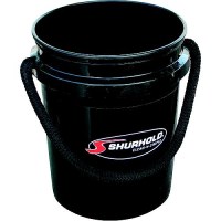 Shurhold 2452 Rope Handle Bucket, 5 Gal., Black - 2452 - 658-2452F1