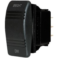 Contura Rocker Switch, Mom On/Off/Mom On, Black - 8291-Bss - 661-8291F1