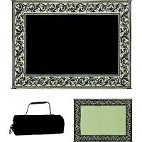 Ming'S Mark Reversible Mat, Classical Black/Beige, 6' X 9' - Rd1-Blk - 672-Rd1Blkf1