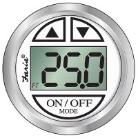 Faria Digital Depth Sounder, Chesapeake Ss White W/Transom Transducer - F13850 - 678-13850F1