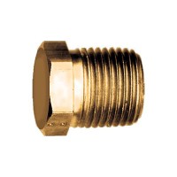 Fairview 121A Brass Hex Head Pipe Plug, 1/8