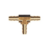 Fairview 1234 Brass Hose Barb Tee, 1/4