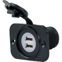 Marinco 12Vdusb Sealink Deluxe Dual Usb Charger Receptacle 12-24V - 12Vdusb - 69-12Vdusbf1