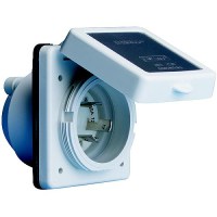Marinco 30A/125V Power Inlet With Stainless Steel Trim - 301El-B - 69-301Elbf1