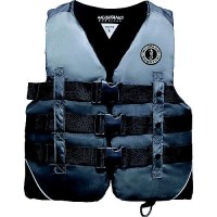 Mustang Mv1273L48 Nylon Water Sport Vest, Black/Charcoal, Lg. - Mv1273L-48 - 693-Mv1273L48F1