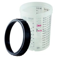 Paint Prep System Cups & Collar Std (2/Bx) - 16001 - 71-16001F1