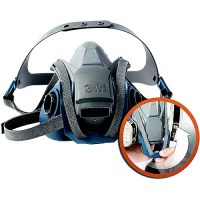 3M 6500 Series Rugged Comfort Quick Latch Repirator, Lg., 10/Case - 7000128241 - 71-6503Qlf1