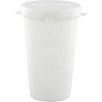 Scotty 671S 1L Vented Bait Jar, White, 100/Case - 671 - 736-671Sf1