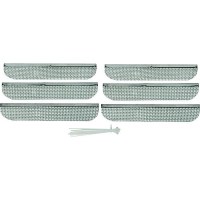 Valterra A10-1313Vp Stainless Steel Mesh Cover 6 Pack Bug Screens For Rv Fridge Vent - Fits Dometic Models With 8.13