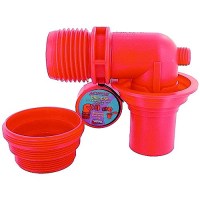 Valterra F02-3305Vp Red Ez 90 Degree Rv Sewer Adapter & Thread Attachment - F02-3305Vp - 800-F023305Vpf1