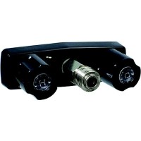 Valterra Phoenix Pf213792 Black Finish Two Handle Rv Shower Faucet W/Quick Connect Fitting - Pf213792 - 800-Pf213792F1