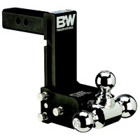 B&W Ts10049B Trailer Hitches Tow & Stow Tri Ball Receiver Hitch | Fits Standard 2