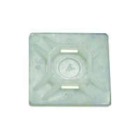 Pico 07081C Adhesive Cable Tie Mounting Pad, White, 100/Pk - 7081-C - 845-07081Cf1