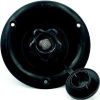 B&B Molders 94221 City Water Dish W/ Plastic Check Valve, Black - 94221 - 865-94221F1