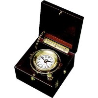 Weems & Plath Wap701100 Gimbal Box Clock, Brass - 701100 - 958-Wap701100F1