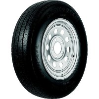 Loadstar Bias Tire And Wheel (Rim) Assembly Kr25 St145/R-12 5-Hole 8 Ply, Silver, Modular - 31201 - 966-31201F1