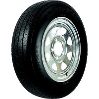 Loadstar Bias Tire And Wheel (Rim) Assembly Kr25 St145/R-12 5-Hole 8 Ply, Galvanized, Spoke - 31202 - 966-31202F1