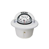 Explorer Flush Mt. Compass, White - F-50W - 128-F50Wf1
