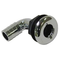 T-H Marine Brite Plate Chrome Plated 90 Degree Thru Hull For Hose - Th1590Cpdp - 232-Th1590Cpdpf1