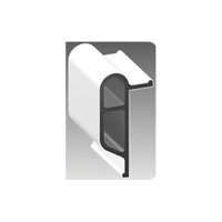 White, Small Double Molded Vinyl Dock Edging. 10' Coil - 46086 - 32-46086F1