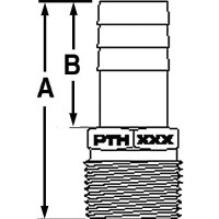 Groco Pth Bronze Standard Flow Pipe-To-Hose Adapter With Npt Thread - Pth-2500 - 34-Pth2500F1