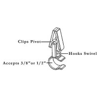 Rv Designer M122 Rope Light Klippy Klips, 10/Pk - M122 - 350-M122F1