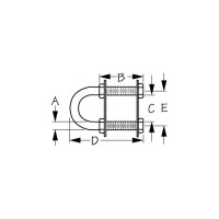 Sea-Dog 0800851 Stainless Bow Eye 1/2