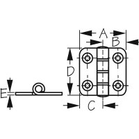 Stainless Butt Hinge-2 X 2