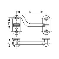 Door Hook Ss - 221203-1 - 354-2212031F1