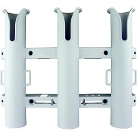 Seadog 3250321 Triple Threat™ Three Pole Rod Holder, White - 325032-1 - 354-3250321F1