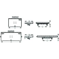 Sea-Dog 3265203 Fillet & Prep Table Round Rail Mount, A: 20