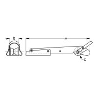 Seadog 328068 Pivoting Medium Bow Roller | 1-1/2