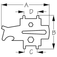 Universal Deck Plate Key - 335690-1 - 354-3356901F1