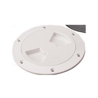 Seadog Quarter-Turn Deck Plate With Internal Collar | #8 Fastener | White Finish - 336362-1 - 354-3363621F1