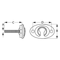Seadog 371840 Flush Mount Ski Tow | 3/8