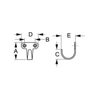 Sea-Dog 6714651 Coat Hook - Small - 671465-1 - 354-6714651F1