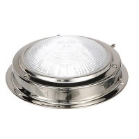 Seachoice Led Surface-Mount Dome Light, Bright White, Stainless Steel Flange, 4 In. Diameter - 3281 - 50-03281F1
