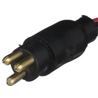 Seachoice Trolling Motor Plug, Straight, Male, Motor Side, 6 In. Lead Wires - 13751 - 50-13751F1