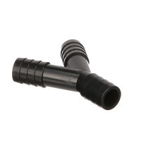 Seachoice 3-Way Y Fitting, Fits 3/4 In. Id Hose, Black Plastic - 18231 - 50-18231F1